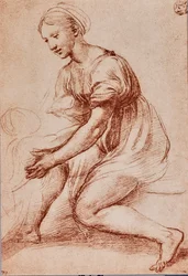 Estudio para la Sagrada Familia de Francisco I, c.1500-20